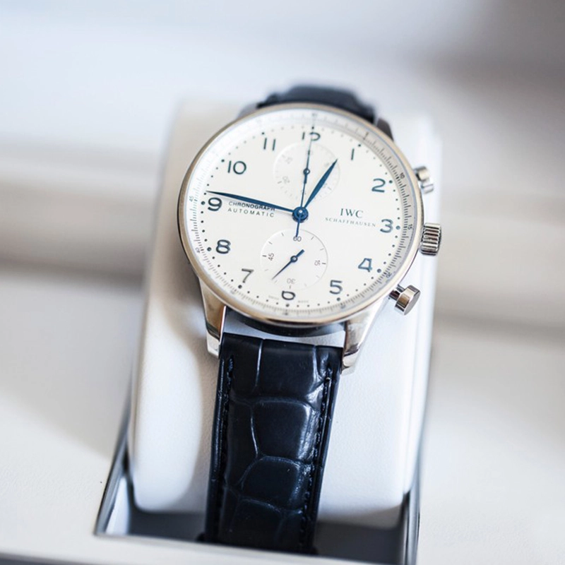 073dd3d8390495f89b0e7e9e1ac1fd2d IWC Portuguese series IW371446 watch (Portuguese blue needle) - Image 3