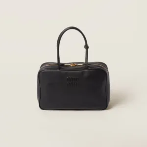 Leather Beau Handbag Black color