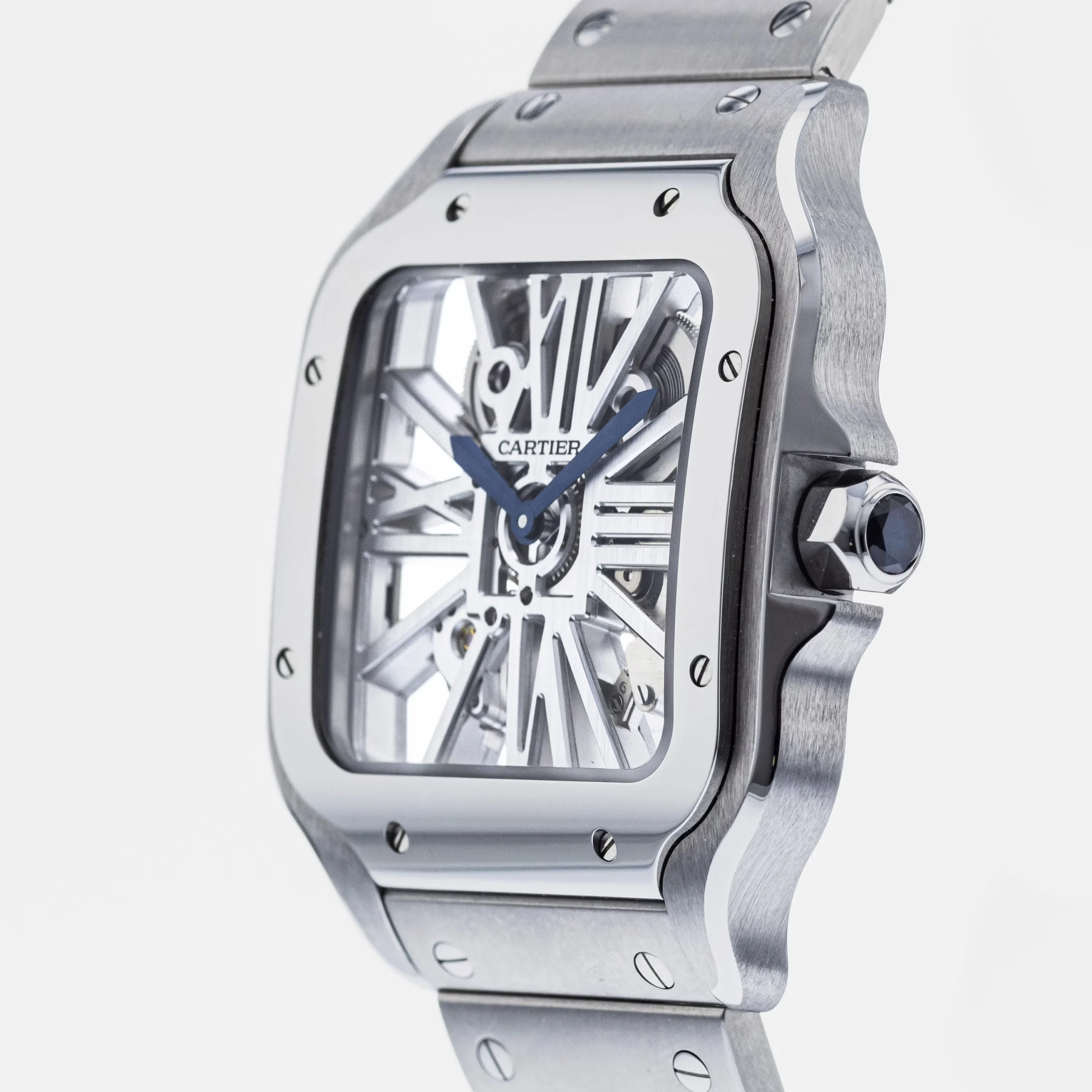 296e850efbd7d028f6e9b74aca315c63 Cartier Santos de Cartier Skeleton WHSA0007 - Image 5