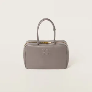 Leather Beau Handbag Clay-gray