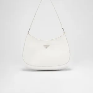 Prada Cleo Glossy Leather Shoulder Bag