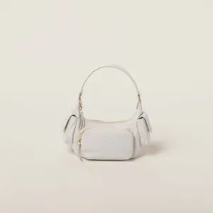 Soft Lamb Nappa Pouch White