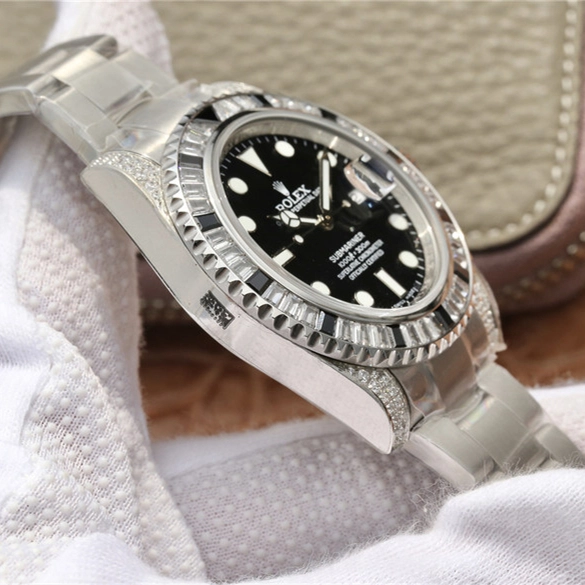 5dde2482aadca2c244fddd69117429ed SUBMARINER SILVER BLACK DIAMOND 40MM 116759 SANR-74769Bril - Image 4