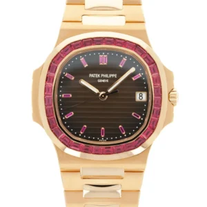 Patek Philippe Nautilus Rose Gold Brown Ruby Dial 40mm Ruby Bezel 5723/112R-001 - BRAND NEW