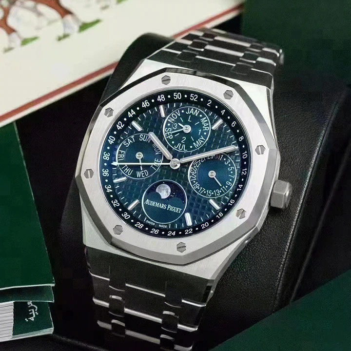 6d78df9f4980d38e451e2709605eea9d ROYAL OAK PERPETUAL CALENDAR 26574ST.OO.1220ST.03 - Image 8