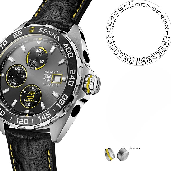 89d18a77f58c3583e490c8913f166f02 TAG HEUER FORMULA 1 X SENNA Automatic Chronograph - Diameter 44 mm CAZ201B.FC6487 - Image 10