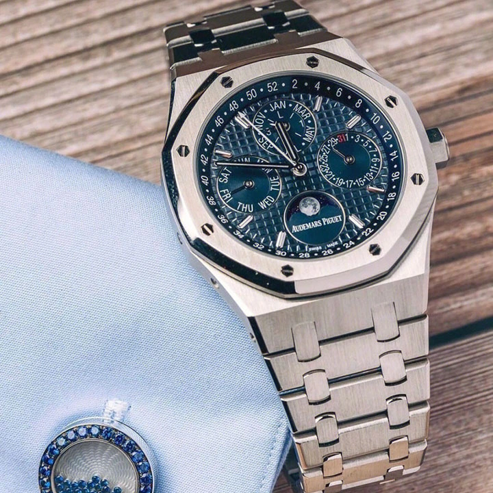 8dc0fd503a02fcadf811da112f9c94ea ROYAL OAK PERPETUAL CALENDAR 26574ST.OO.1220ST.03 - Image 7