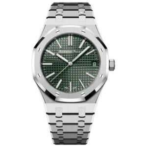ROYAL OAK SELFWINDING  50TH ANNIVERSARY  Ref. 15510ST.OO.1320ST.04 This 41 mm Royal Oak Selfwinding in stainless steel sports