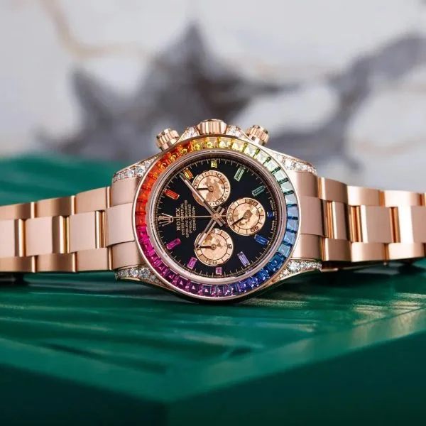 9da13412835cfdd8ceb4c50bf420b607 Rolex 116595 RBOW Cosmograph Daytona Rainbow 18k Rose Gold - Image 3