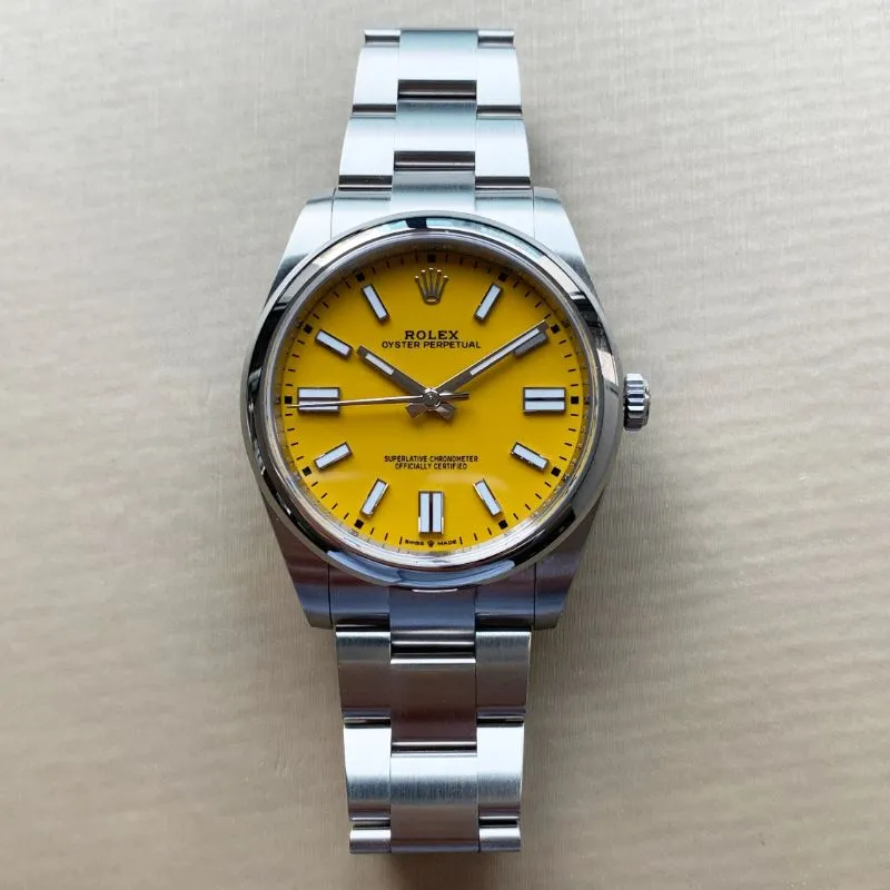 9e063cd58d69238d5652e9e7217734f6 OYSTER PERPETUAL 124300 Series(Yellow) - Image 6