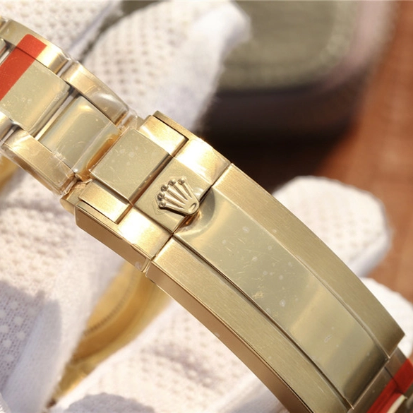 9fa5d5e406d95ec3e3117bc1f1ede9f8 SUBMARINER GOLDEN BLUE / RED DIAMOND BLACK DIAL 40MM - Image 9