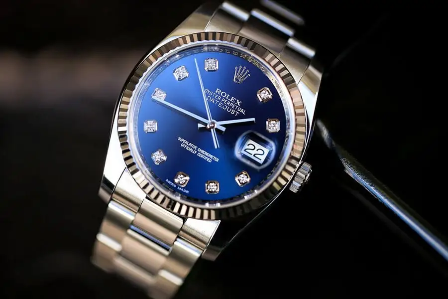 a8a71e841db49e5d19b549db4aaa737c Rolex Datejust 116234 blue plate inlaid with 10 diamonds Watch - Image 2