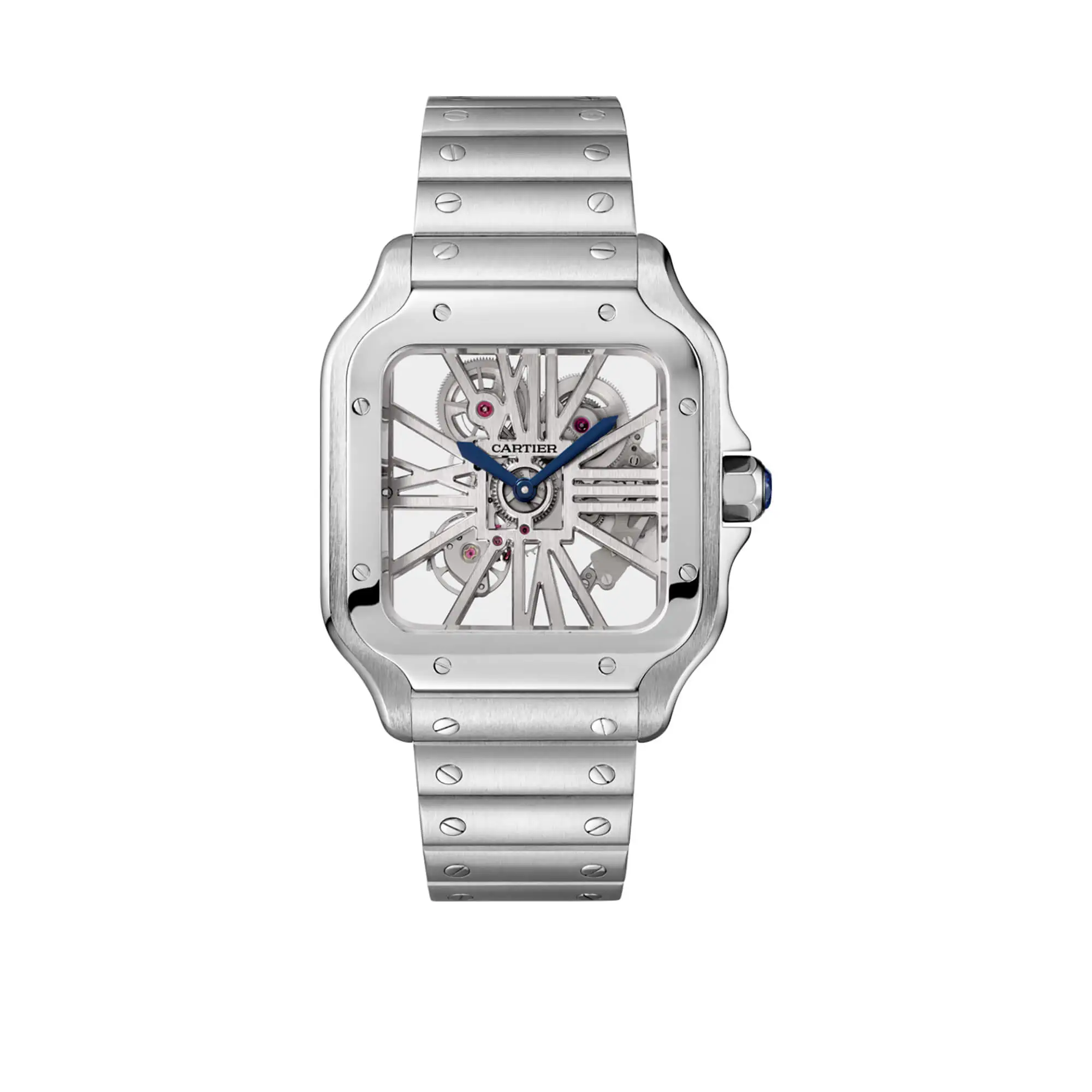 bfa6a1e9627c4b67a54be2ff4a4d9efc Cartier Santos de Cartier Skeleton WHSA0007 - Image 4