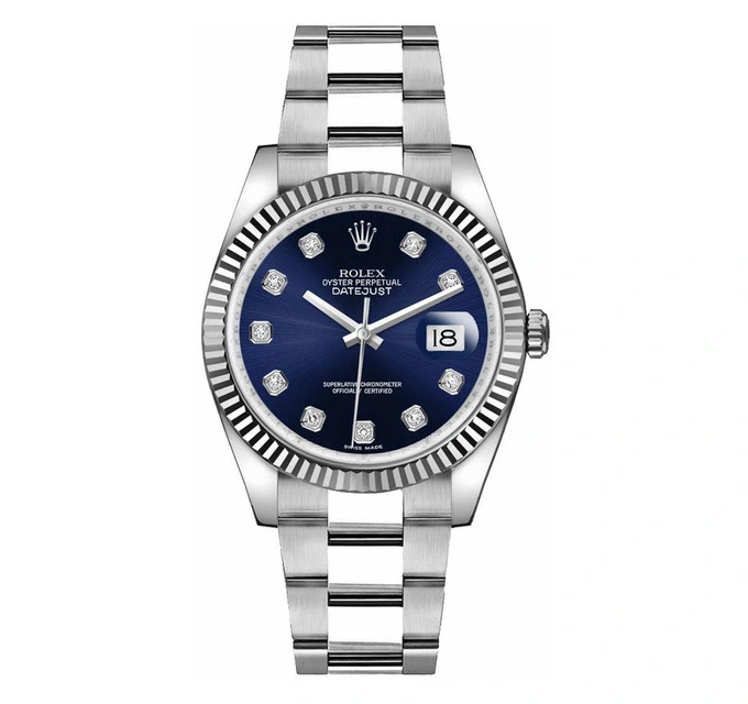 cc9689086dc64e15ed6c6eac98c44ce1 Rolex Datejust 116234 blue plate inlaid with 10 diamonds Watch