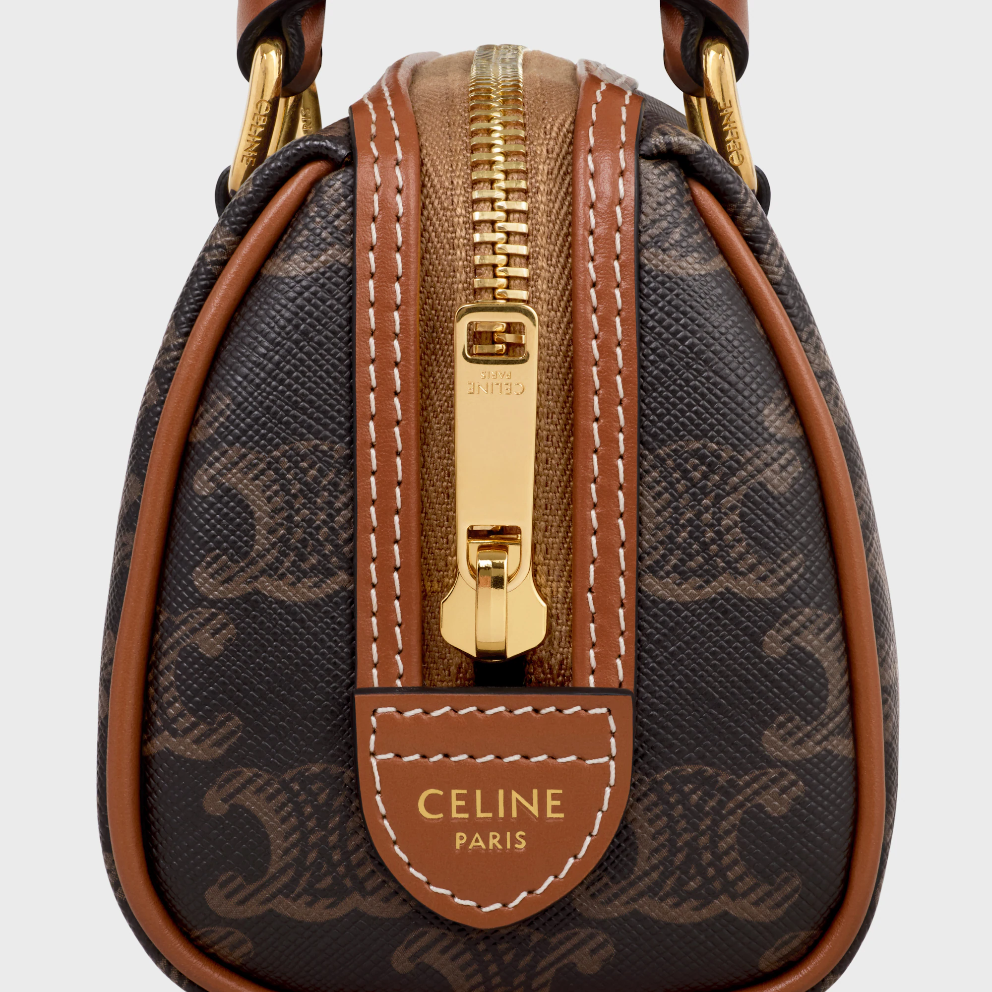 d6938798883b0611c4e415008e0b62f3 MINI BOSTON IN TRIOMPHE CANVAS AND CALFSKIN