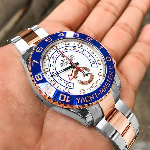 dd768f83609d6611d9d64f8f89760800 Rolex YACHT-MASTER II--(Rose Gold Strap) 116681-78211 - Image 3