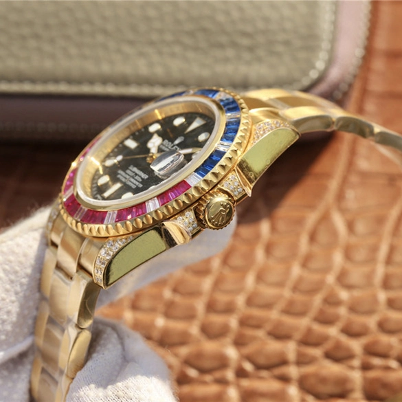 e58a7e1c846e7c2525924f3fc43d491f SUBMARINER GOLDEN BLUE / RED DIAMOND BLACK DIAL 40MM - Image 6