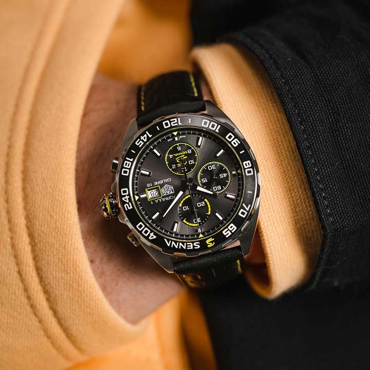 f9cb6bde111c6faed923ce82f2616b56 TAG HEUER FORMULA 1 X SENNA Automatic Chronograph - Diameter 44 mm CAZ201B.FC6487 - Image 9